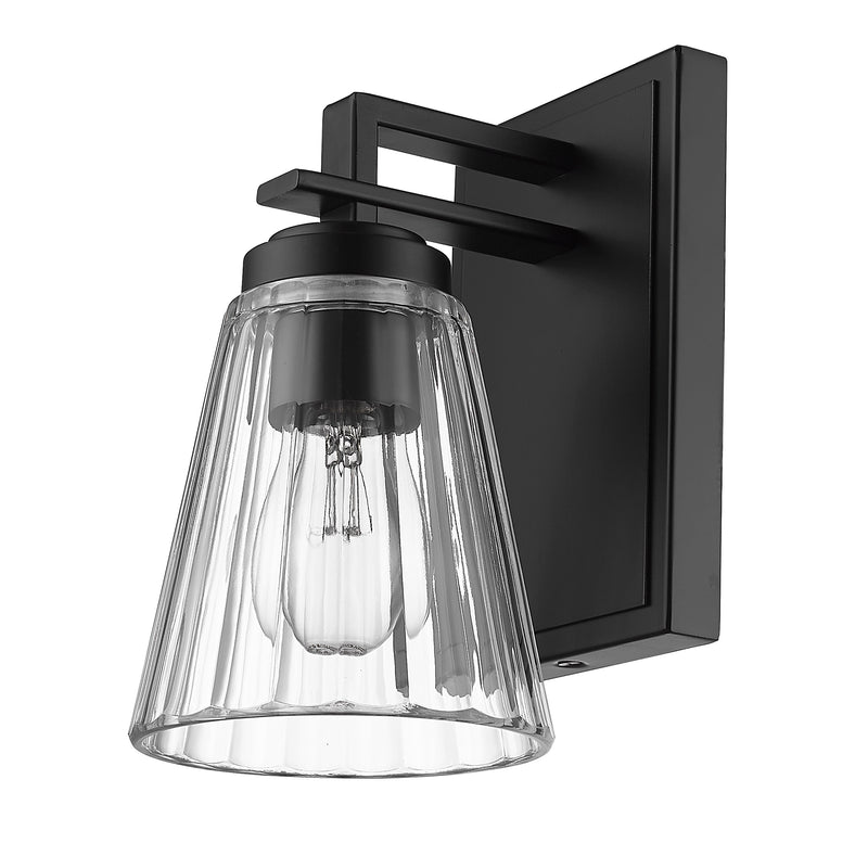 Lyna 1 Light 5" Wall Sconce in Matte Black
