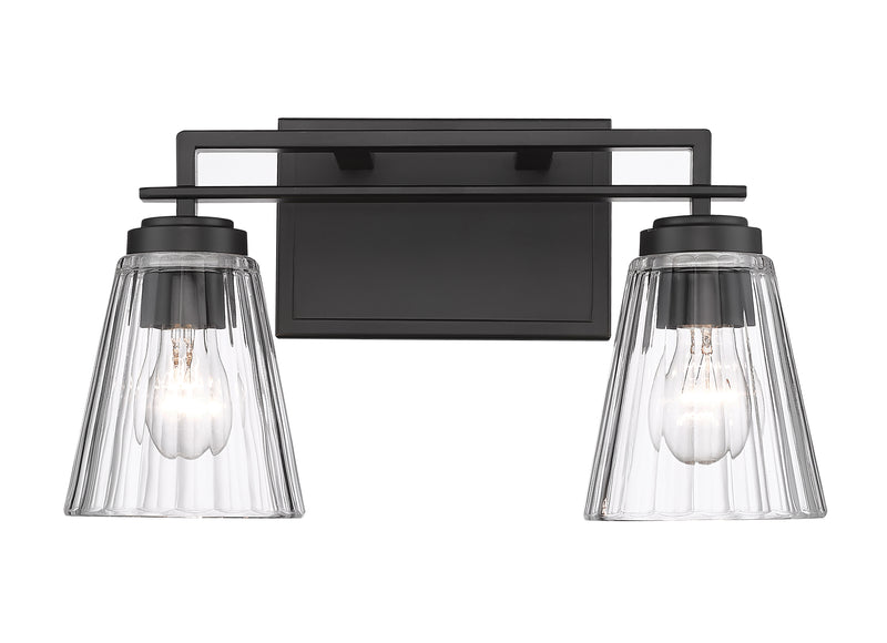 Lyna 2 Light 16" Vanity in Matte Black