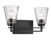 Lyna 2 Light 16" Vanity in Matte Black