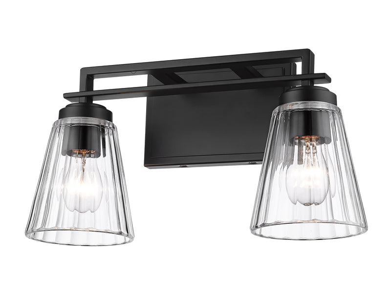 Lyna 2 Light 16" Vanity in Matte Black