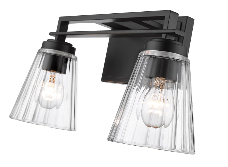 Lyna 2 Light 16" Vanity in Matte Black