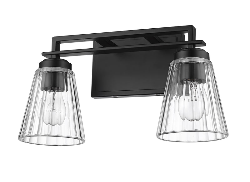 Lyna 2 Light 16" Vanity in Matte Black