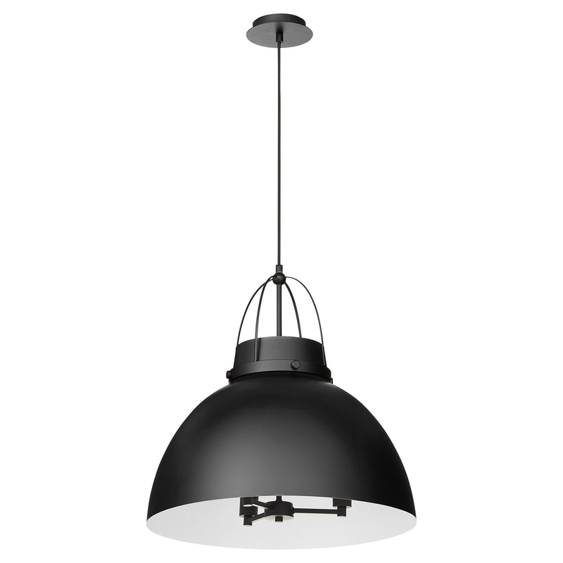 Pruitt 21" 3 Light Pendant in Matte Black