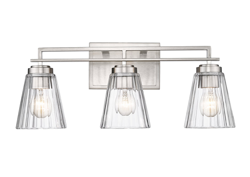 Lyna 3 Light 22" Vanity in Brushed Nickel