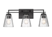 Lyna 3 Light 22" Vanity in Matte Black