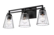 Lyna 3 Light 22" Vanity in Matte Black