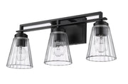 Lyna 3 Light 22" Vanity in Matte Black