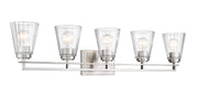 Lyna 5 Light 38.75" Vanity in Brushed Nickel