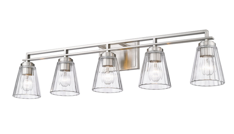 Lyna 5 Light 38.75" Vanity in Brushed Nickel