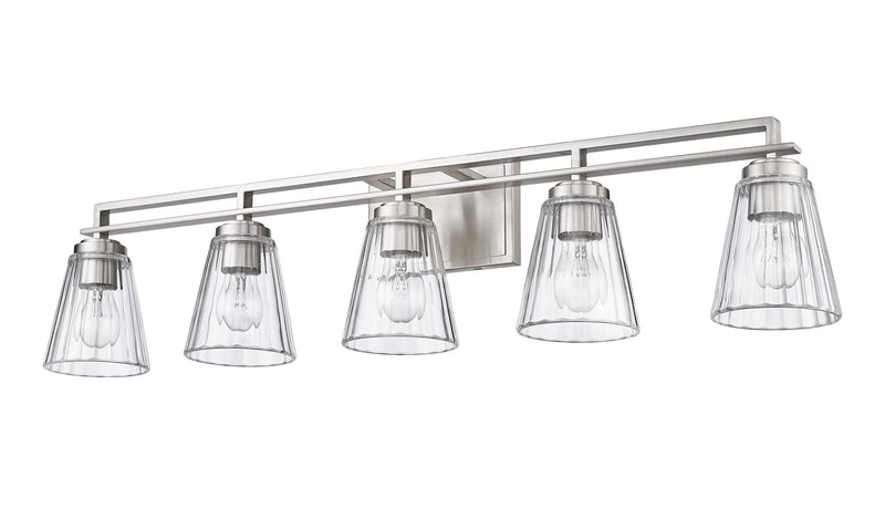 Lyna 5 Light 38.75" Vanity in Brushed Nickel