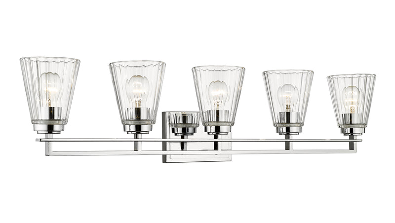 Lyna 5 Light 38.75" Vanity in Chrome