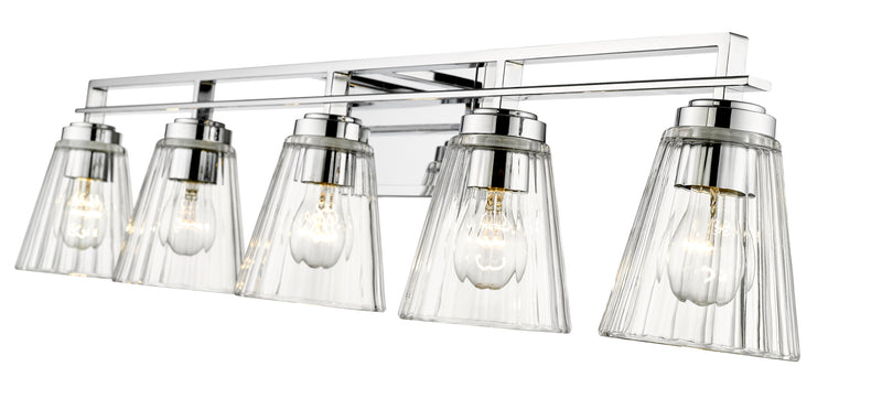 Lyna 5 Light 38.75" Vanity in Chrome