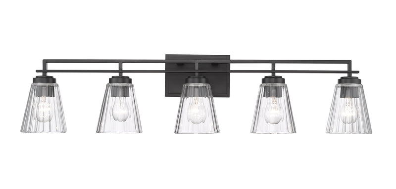 Lyna 5 Light 38.75" Vanity in Matte Black