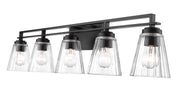 Lyna 5 Light 38.75" Vanity in Matte Black