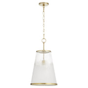 Providence 13" Pendant in Aged Brass