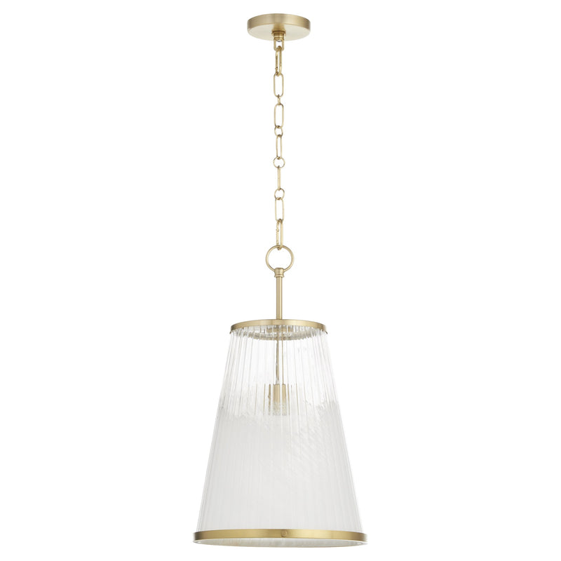 Providence 13" Pendant in Aged Brass