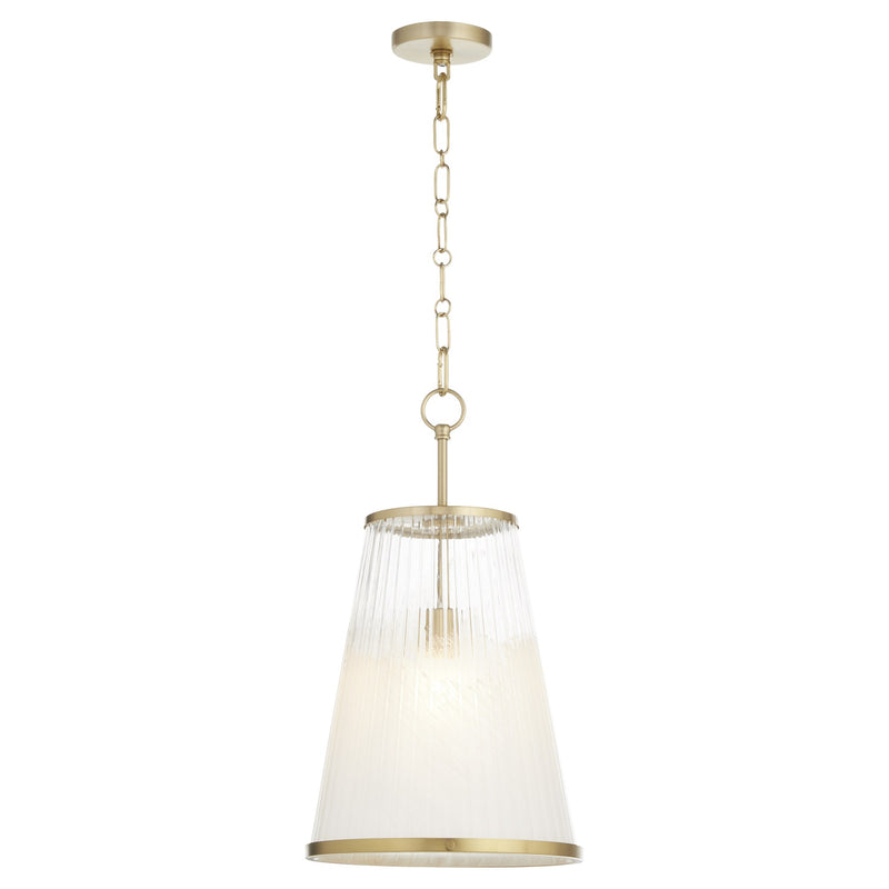 Providence 13" Pendant in Aged Brass