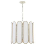 Belleview 4 Light Pendant in Washed Oak
