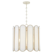 Belleview 4 Light Pendant in Washed Oak