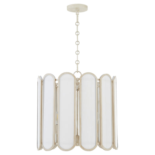 Belleview 4 Light Pendant in Washed Oak