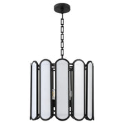 Belleview 4 Light Pendant in Matte Black
