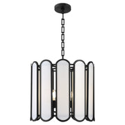 Belleview 4 Light Pendant in Matte Black