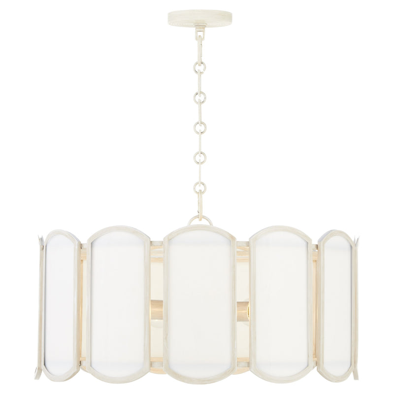 Belleview 5 Light Pendant in Washed Oak