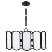 Belleview 5 Light Pendant in Matte Black