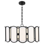 Belleview 5 Light Pendant in Matte Black