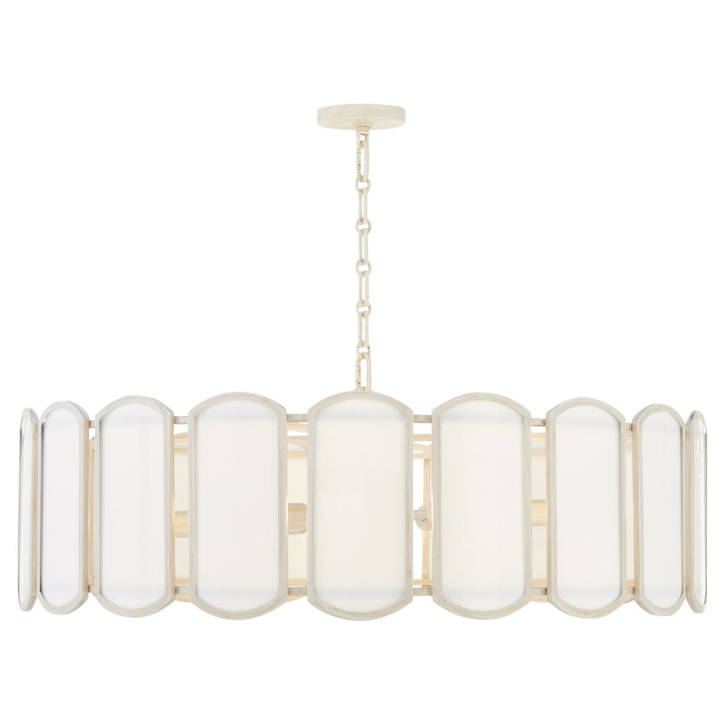 Belleview 8 Light Pendant in Washed Oak