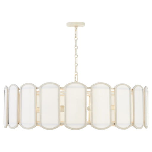 Belleview 8 Light Pendant in Washed Oak