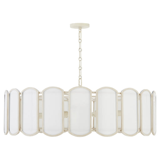 Belleview 8 Light Pendant in Washed Oak