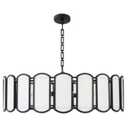 Belleview 8 Light Pendant in Matte Black
