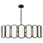 Belleview 8 Light Pendant in Matte Black