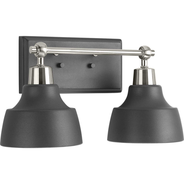 Bramlett Two Light Bath in Brushed Nickel