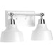 Bramlett Two Light Bath in Polished Chrome