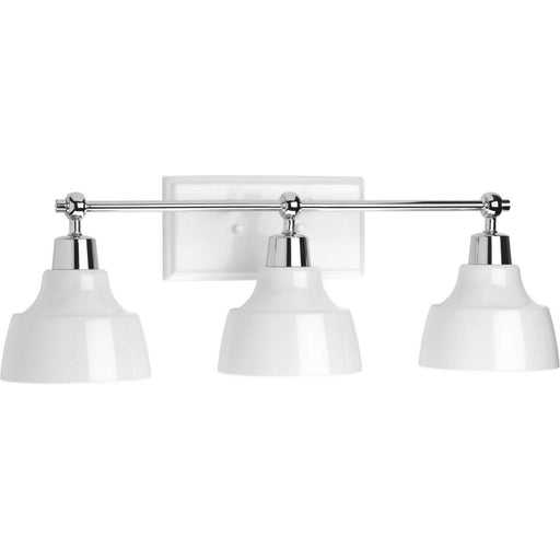 Bramlett Three Light Bath in Polished Chrome