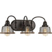 Tilley 3-Light Bath & Vanity Lighting in Antique Bronze