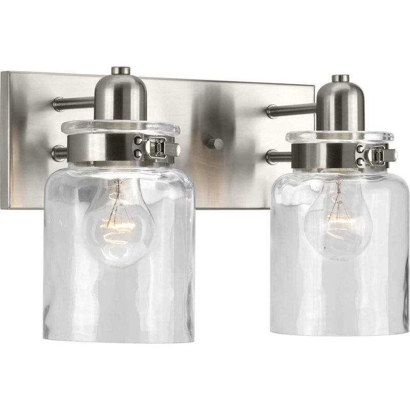 Calhoun 2-Light Bath Vanity Light in Brushed Nickel
