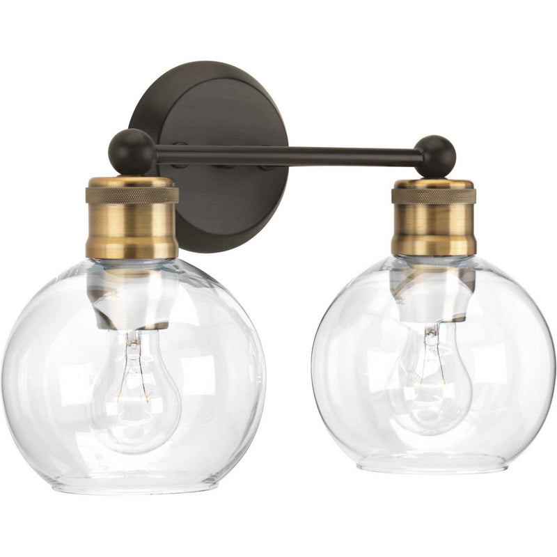 Hansford Two Light Bath in Antique Bronze