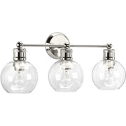 Hansford 3-Light Bath Vanity Light in Polished Nickel