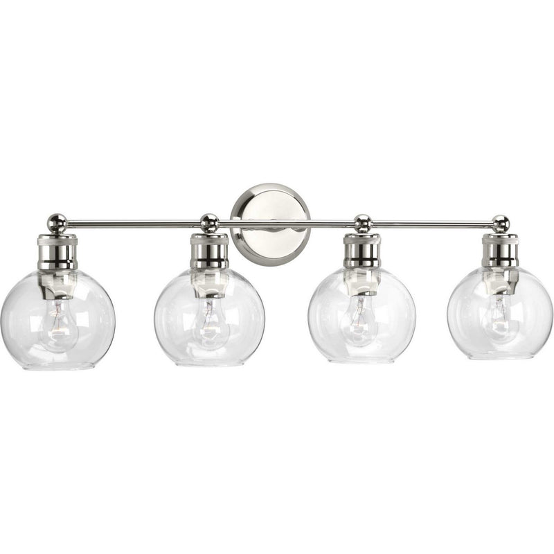 Hansford 4-Light Bath Vanity Light in Polished Nickel