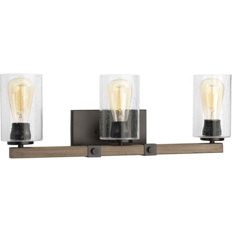 Barnes Mill Three Light Bath in Antique Bronze