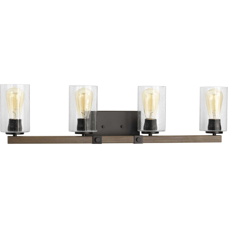 Barnes Mill Four Light Bath in Antique Bronze
