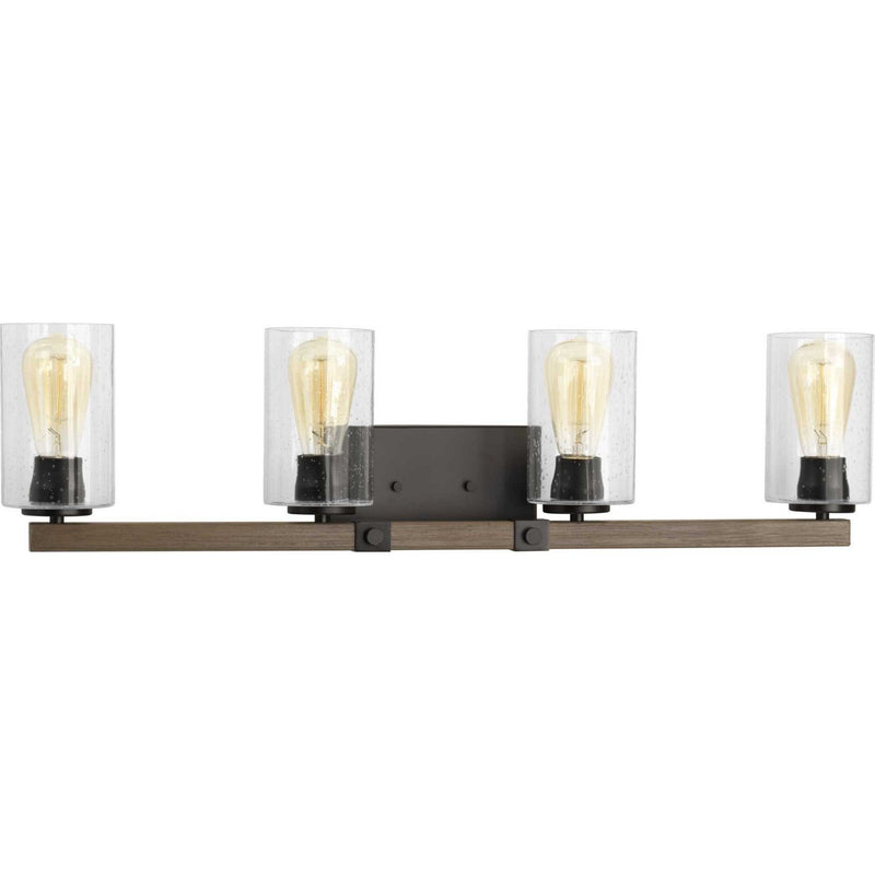 Barnes Mill 4-Light Bath Vanity Light in Antique Bronze