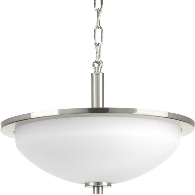 Replay 2-Light Semi-Flush Mount in Brushed Nickel