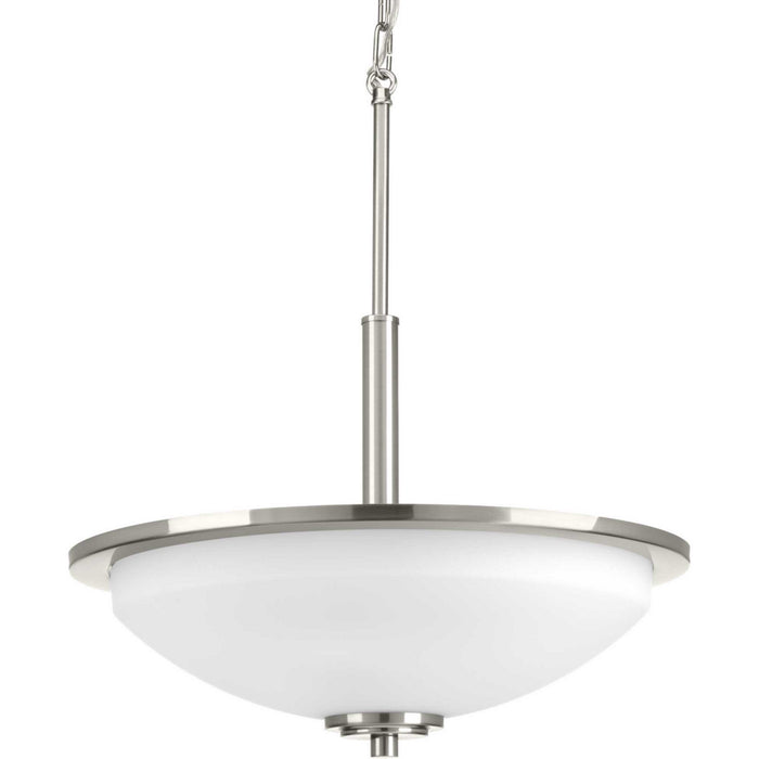 Replay Three Light inverted pendant in Brushed Nickel