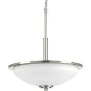 Replay 3-Light Inverted Pendant in Brushed Nickel