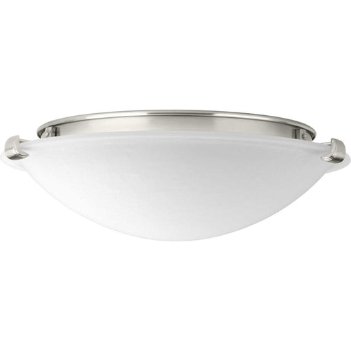 Linen Dome Led LED Flush Mount in Brushed Nickel
