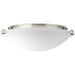 Linen Dome Led LED Flush Mount in Brushed Nickel
